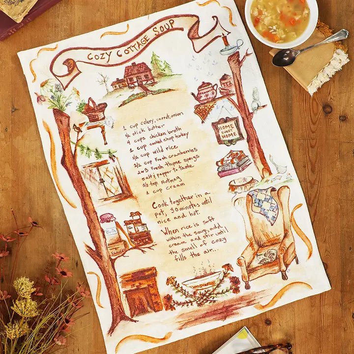 Watercolor Cotton Tea Towels - Myth & Ink: Worlds of C.A. Smith