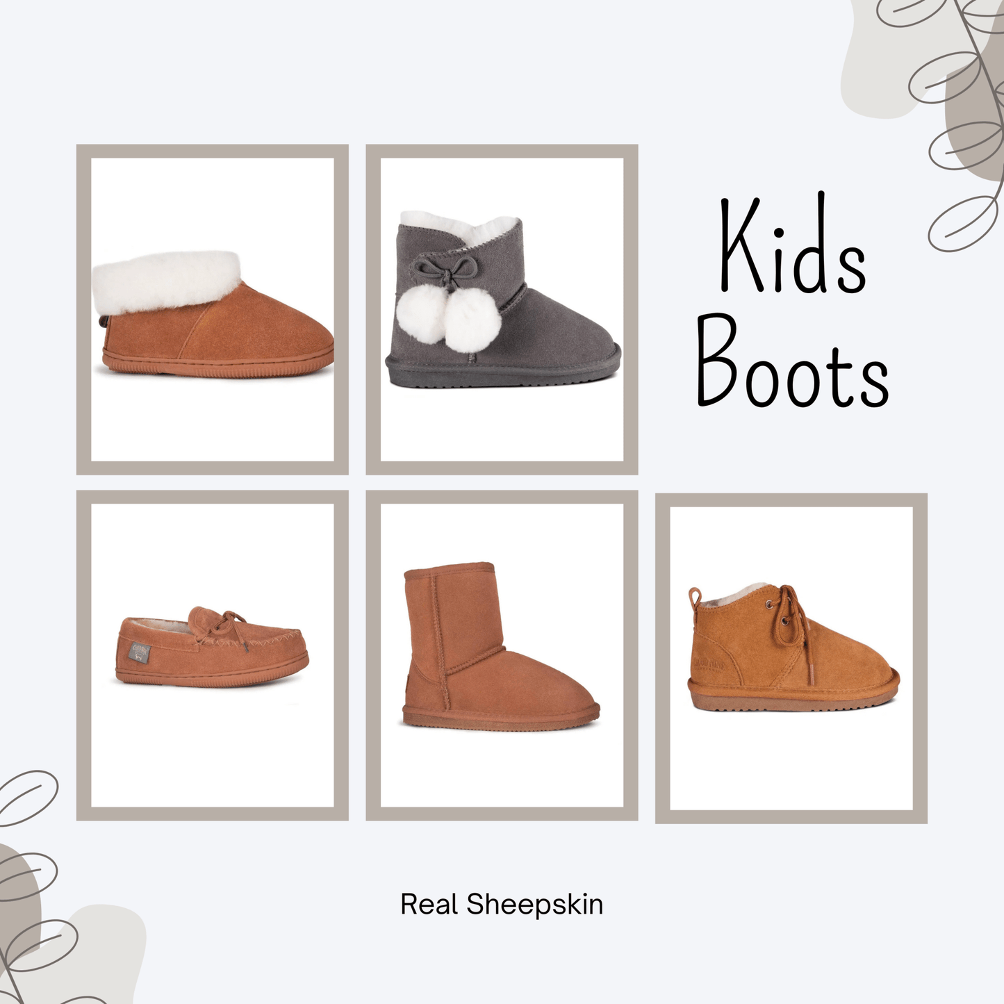 Winter Warm Sheepskin Kids Shoes - Myth & Ink: Worlds of C.A. Smith
