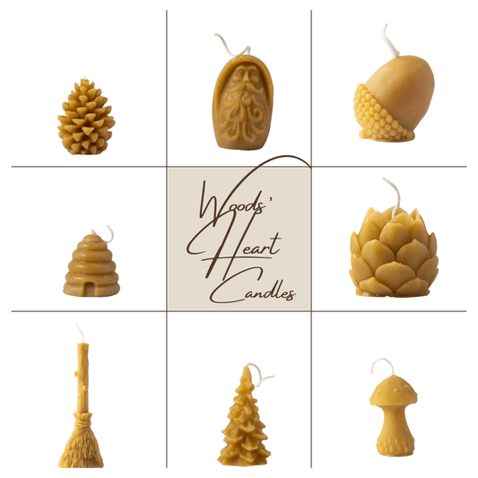 Woods' Heart Beeswax Candles - Myth & Ink: Worlds of C.A. Smith